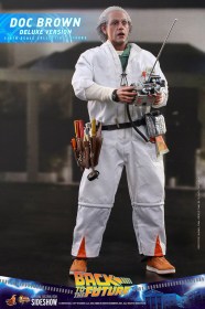 Doc Brown (Deluxe Version) Back To The Future Movie Masterpiece 1/6 Action Figure by Hot Toys