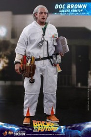 Doc Brown (Deluxe Version) Back To The Future Movie Masterpiece 1/6 Action Figure by Hot Toys