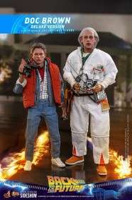 Doc Brown (Deluxe Version) Back To The Future Movie Masterpiece 1/6 Action Figure by Hot Toys