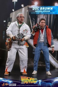 Doc Brown (Deluxe Version) Back To The Future Movie Masterpiece 1/6 Action Figure by Hot Toys