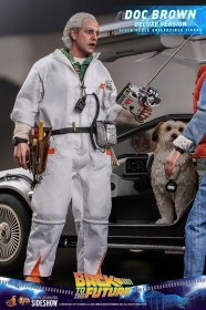 Doc Brown (Deluxe Version) Back To The Future Movie Masterpiece 1/6 Action Figure by Hot Toys