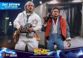 Doc Brown (Deluxe Version) Back To The Future Movie Masterpiece 1/6 Action Figure by Hot Toys