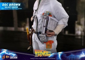 Doc Brown (Deluxe Version) Back To The Future Movie Masterpiece 1/6 Action Figure by Hot Toys