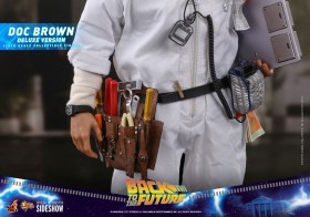 Doc Brown (Deluxe Version) Back To The Future Movie Masterpiece 1/6 Action Figure by Hot Toys