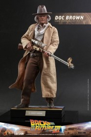 Doc Brown Back To The Zukunft III Movie Masterpiece 1/6 Action Figure by Hot Toys