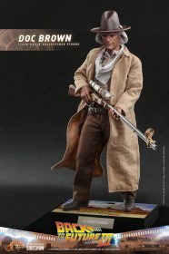 Doc Brown Back To The Zukunft III Movie Masterpiece 1/6 Action Figure by Hot Toys