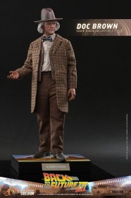 Doc Brown Back To The Zukunft III Movie Masterpiece 1/6 Action Figure by Hot Toys