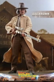 Doc Brown Back To The Zukunft III Movie Masterpiece 1/6 Action Figure by Hot Toys