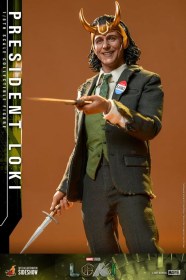 Loki 1/6 Action Figure President Loki by Hot Toys