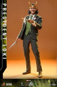 Loki 1/6 Action Figure President Loki by Hot Toys