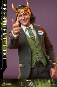 Loki 1/6 Action Figure President Loki by Hot Toys