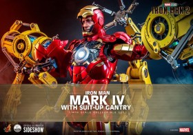 Iron Man Mark IV with Suit-Up Gantry Iron Man 2 1/4 Action Figure by Hot Toys