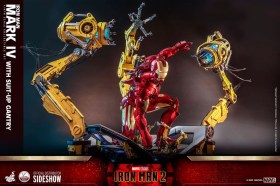 Iron Man Mark IV with Suit-Up Gantry Iron Man 2 1/4 Action Figure by Hot Toys