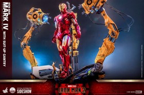 Iron Man Mark IV with Suit-Up Gantry Iron Man 2 1/4 Action Figure by Hot Toys