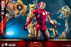 Iron Man Mark IV with Suit-Up Gantry Iron Man 2 1/4 Action Figure by Hot Toys