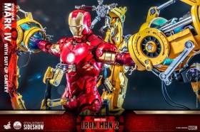 Iron Man Mark IV with Suit-Up Gantry Iron Man 2 1/4 Action Figure by Hot Toys