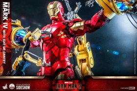 Iron Man Mark IV with Suit-Up Gantry Iron Man 2 1/4 Action Figure by Hot Toys