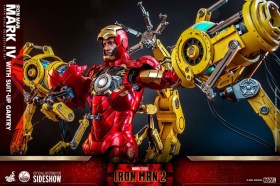 Iron Man Mark IV with Suit-Up Gantry Iron Man 2 1/4 Action Figure by Hot Toys