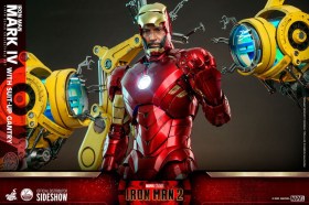 Iron Man Mark IV with Suit-Up Gantry Iron Man 2 1/4 Action Figure by Hot Toys