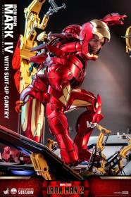 Iron Man Mark IV with Suit-Up Gantry Iron Man 2 1/4 Action Figure by Hot Toys