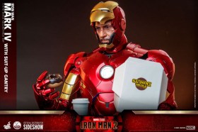 Iron Man Mark IV with Suit-Up Gantry Iron Man 2 1/4 Action Figure by Hot Toys