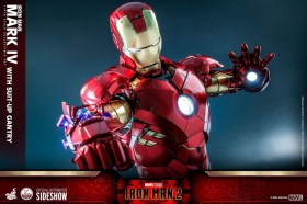 Iron Man Mark IV with Suit-Up Gantry Iron Man 2 1/4 Action Figure by Hot Toys