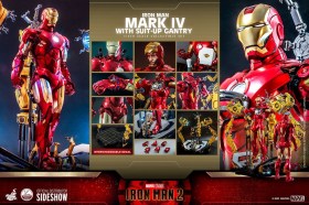 Iron Man Mark IV with Suit-Up Gantry Iron Man 2 1/4 Action Figure by Hot Toys