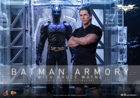 Batman Armory with Bruce Wayne The Dark Knight Rises Movie Masterpiece 1/6 Action Figures & Diorama by Hot Toys