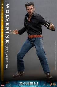 Wolverine (1973 Version) Deluxe Version X-Men Days of Future Past Movie Masterpiece 1/6 Action Figure by Hot Toys