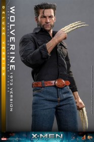 Wolverine (1973 Version) Deluxe Version X-Men Days of Future Past Movie Masterpiece 1/6 Action Figure by Hot Toys