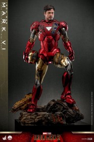 Iron Man Mark VI Iron Man 2 Action Figure 1/4 Scale by Hot Toys