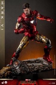 Iron Man Mark VI Iron Man 2 Action Figure 1/4 Scale by Hot Toys