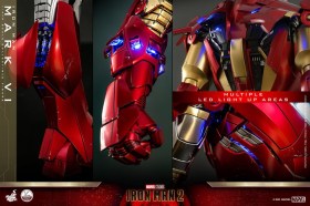 Iron Man Mark VI Iron Man 2 Action Figure 1/4 Scale by Hot Toys