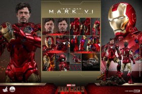 Iron Man Mark VI Iron Man 2 Action Figure 1/4 Scale by Hot Toys