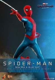 Spider-Man (New Red and Blue Suit) Spider-Man No Way Home Movie Masterpiece 1/6 Action Figure by Hot Toys