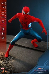 Spider-Man (New Red and Blue Suit) Spider-Man No Way Home Movie Masterpiece 1/6 Action Figure by Hot Toys