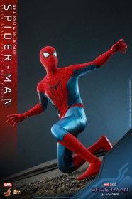 Spider-Man (New Red and Blue Suit) Spider-Man No Way Home Movie Masterpiece 1/6 Action Figure by Hot Toys