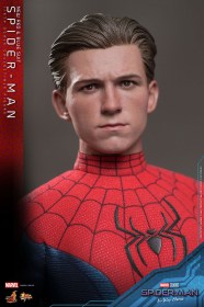 Spider-Man (New Red and Blue Suit) Spider-Man No Way Home Movie Masterpiece 1/6 Action Figure by Hot Toys