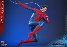 Spider-Man (New Red and Blue Suit) Spider-Man No Way Home Movie Masterpiece 1/6 Action Figure by Hot Toys