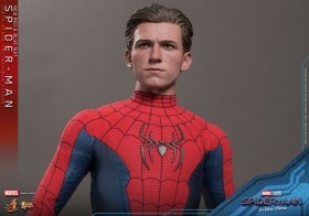 Spider-Man (New Red and Blue Suit) Spider-Man No Way Home Movie Masterpiece 1/6 Action Figure by Hot Toys