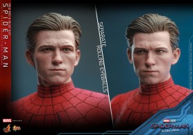 Spider-Man (New Red and Blue Suit) Spider-Man No Way Home Movie Masterpiece 1/6 Action Figure by Hot Toys