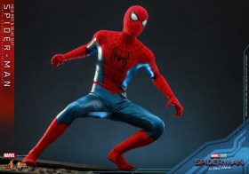 Spider-Man (New Red and Blue Suit) Spider-Man No Way Home Movie Masterpiece 1/6 Action Figure by Hot Toys