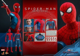 Spider-Man (New Red and Blue Suit) Spider-Man No Way Home Movie Masterpiece 1/6 Action Figure by Hot Toys