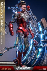 Iron Man Mark VI (2.0) with Suit-Up Gantry Marvel's The Avengers Movie Masterpiece Diecast 1/6 Action Figure by Hot Toys