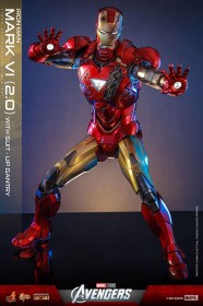 Iron Man Mark VI (2.0) with Suit-Up Gantry Marvel's The Avengers Movie Masterpiece Diecast 1/6 Action Figure by Hot Toys