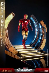 Iron Man Mark VI (2.0) with Suit-Up Gantry Marvel's The Avengers Movie Masterpiece Diecast 1/6 Action Figure by Hot Toys