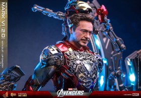 Iron Man Mark VI (2.0) with Suit-Up Gantry Marvel's The Avengers Movie Masterpiece Diecast 1/6 Action Figure by Hot Toys