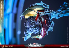 Iron Man Mark VI (2.0) with Suit-Up Gantry Marvel's The Avengers Movie Masterpiece Diecast 1/6 Action Figure by Hot Toys