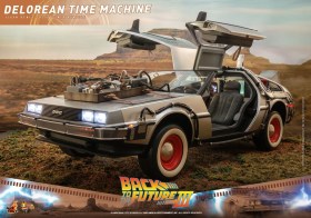 DeLorean Time Machine Back to the Future III Movie Masterpiece 1/6 Vehicle by Hot Toys