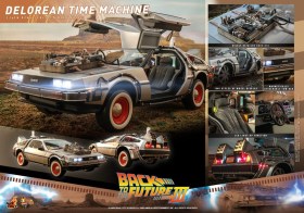 DeLorean Time Machine Back to the Future III Movie Masterpiece 1/6 Vehicle by Hot Toys